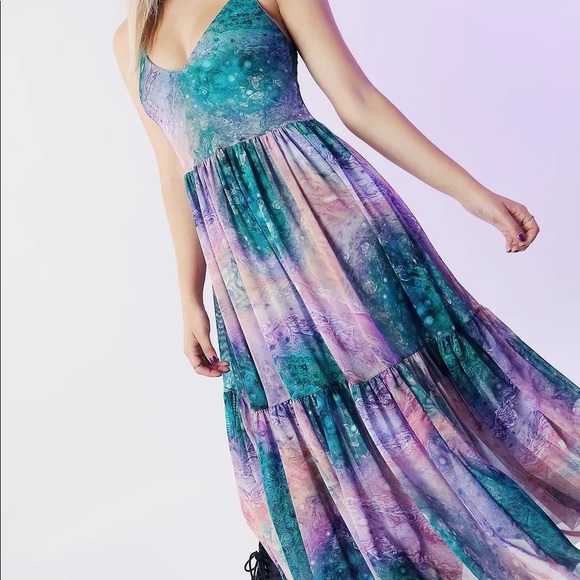 NWT Blackmilk Jupiter Sheer Midaxi Dress - Picture 6 of 10